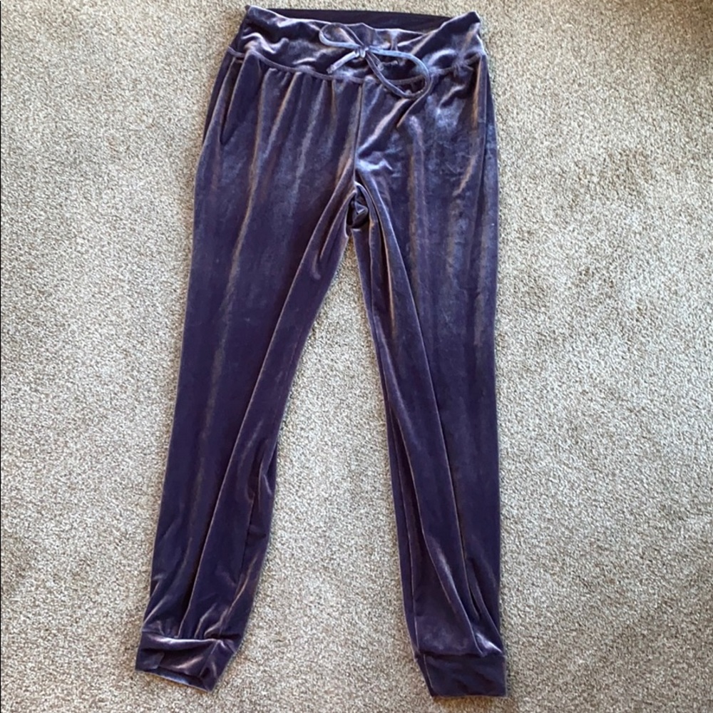 Size small Purple velour joggers